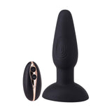 Dop Anal Vibrant cu telecomanda Seven Creations Artemis Silicone Butt Plug, Negru, functie de blocare pentru calatorii, wireless, 7 Moduri Vibratii, 3 Viteze Pulsatii, Impermeabil