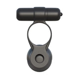 Penetrator Dublu Pipedream Fantasy C-Ringz - Negru, 14 cm - cu Vibratii puternice - Inel pentru penis elastic - Rezistent la Apa