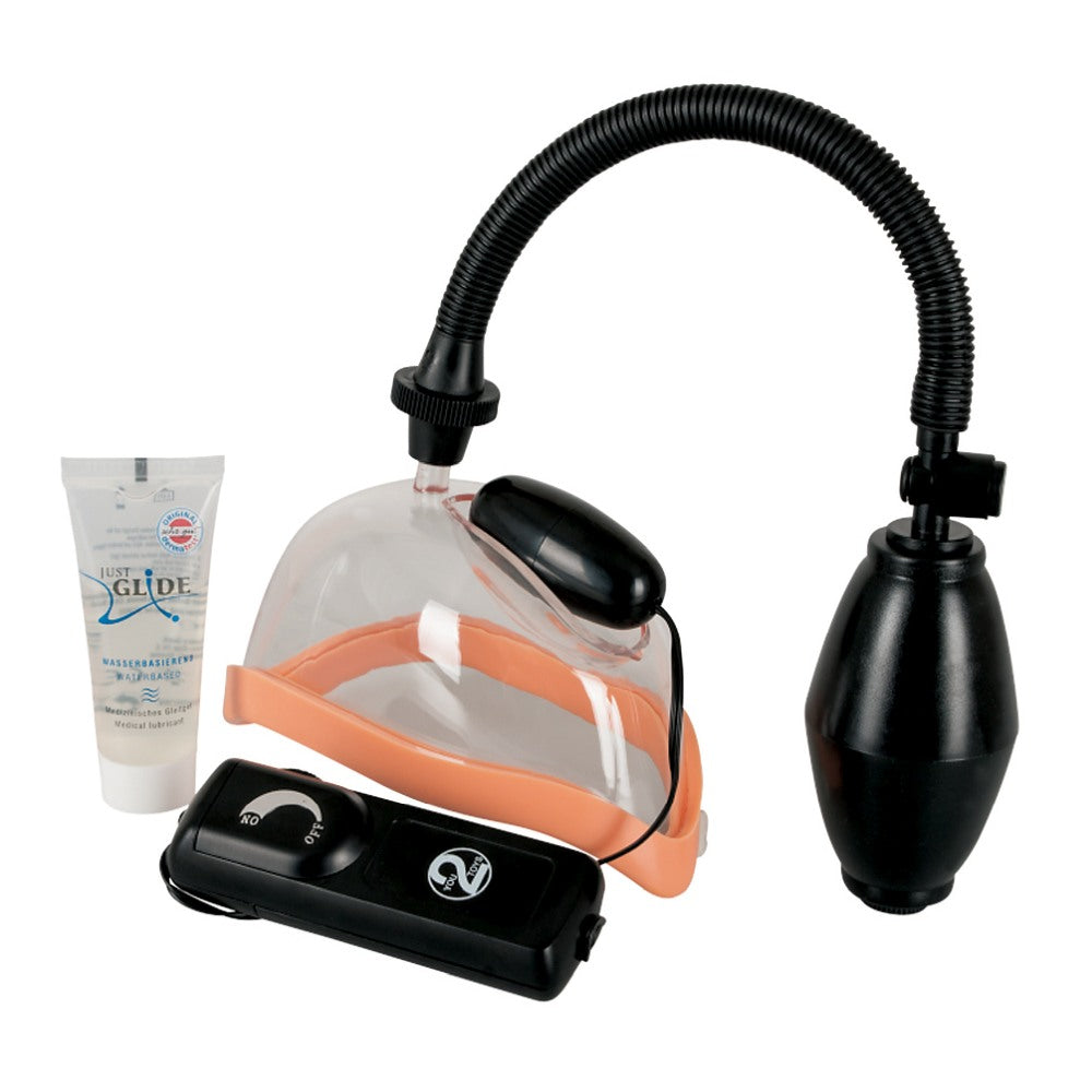 Pompa Vaginala cu Vibratii - include lubrifiant GRATIS, vibro-bullet pentru vibratii suplimentare