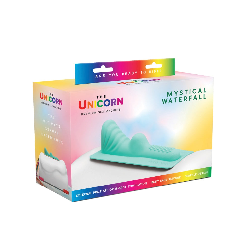 Accesoriu Mystical Waterfall pentru stimulare clitoris, vulva si prostata - Compatibil cu masinile Unicorn si Cowgirl - Silicon sigur pentru corp