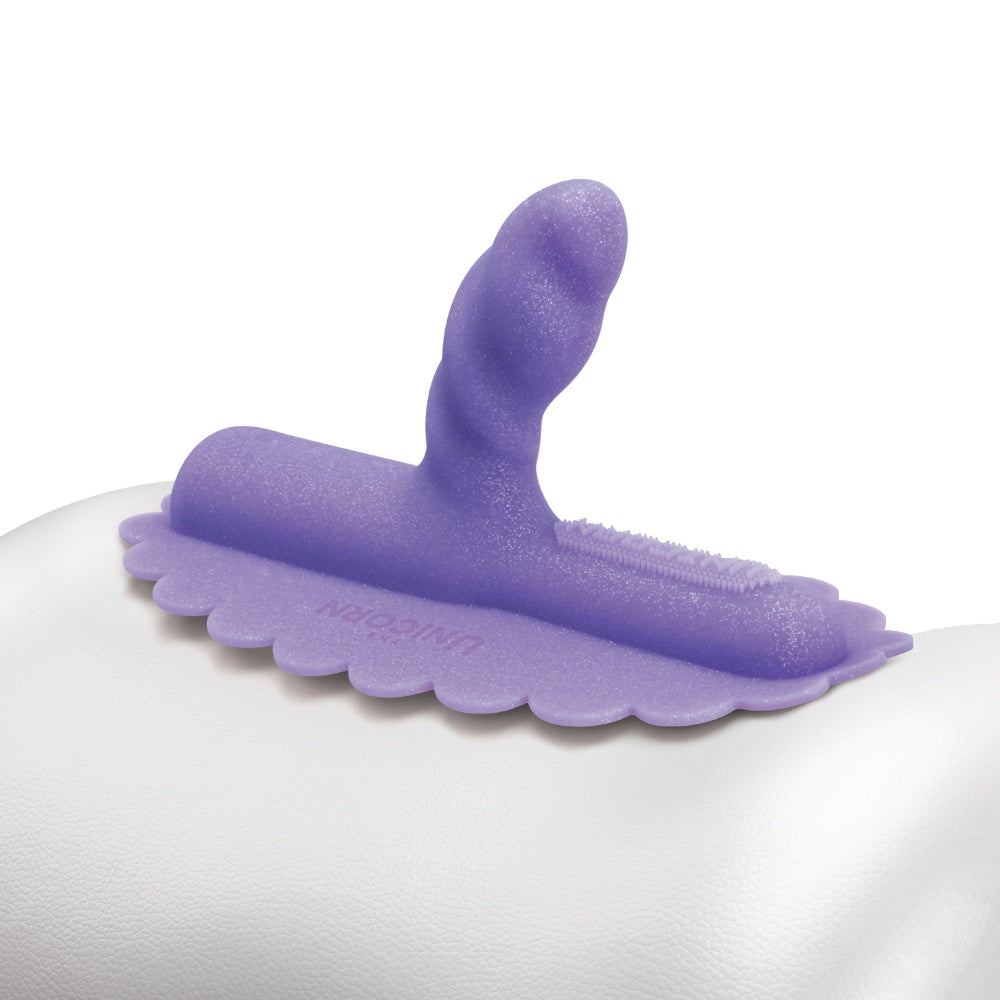 Uni Horn Unicorn si Cowgirl - Accesoriu Premium din Silicon pentru Masina de Sex, Stimulare Prostata sau Punct G, Cap Texturat si Varf Bulbous