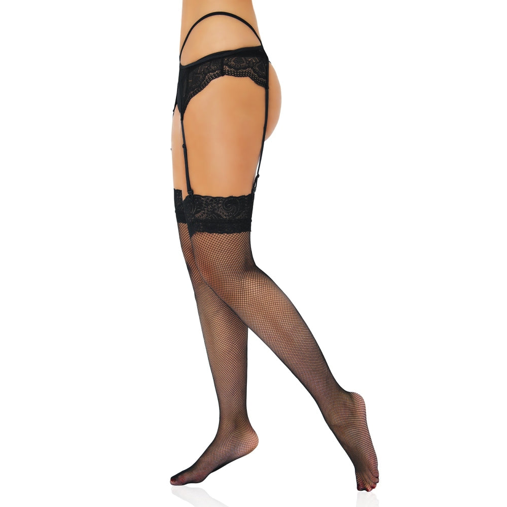 Dresuri Plasa Neagra cu Banda Dantela Florala Luxoasa - Design Elegant si Confortabil, One Size