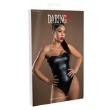 Body Negru Wetlook cu Sarma Daring Intimates - Body Senzual si Confortabil