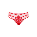 Lenjerie Sexy Chilot Tanga Rosu din Dantela cu Barete Daring Intimates - Design Sexy si Elegant