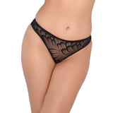Lenjerie Sexy Chilot Negru Hiphugger din Dantela cu Plasa Fronsata Daring Intimates - Confort si Design Elegant