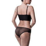 Sutien Balconette Dantela cu Slip Asortat - Set Lenjerie Sexy Grey Velvet, Confortabil si Elegant