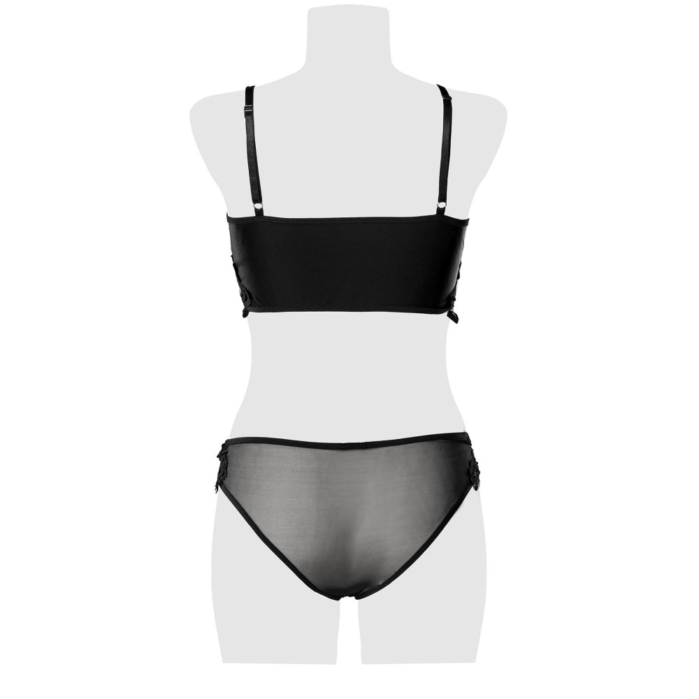 Sutien Balconette Dantela cu Slip Asortat - Set Lenjerie Sexy Grey Velvet, Confortabil si Elegant