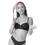 Croseta Amor pentru jocuri BDSM, mini flogger bici inclus, piele ecologica, ideala pentru calatorii si depozitare discreta"