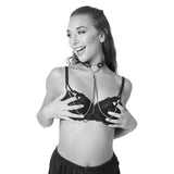 Cleme BDSM Fetis pentru sfarcuri ajustabile Amor cu colier in forma de inima si lanturi decorative