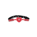 Gag respirabil in forma de inima pentru BDSM, reglabil, ideal pentru incepatori, jucarie dominare si control