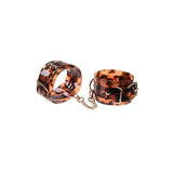Catuse Bondage Sportsheets Amber Animal, Animal Print, cu lant detasabil, catarame ajustabile