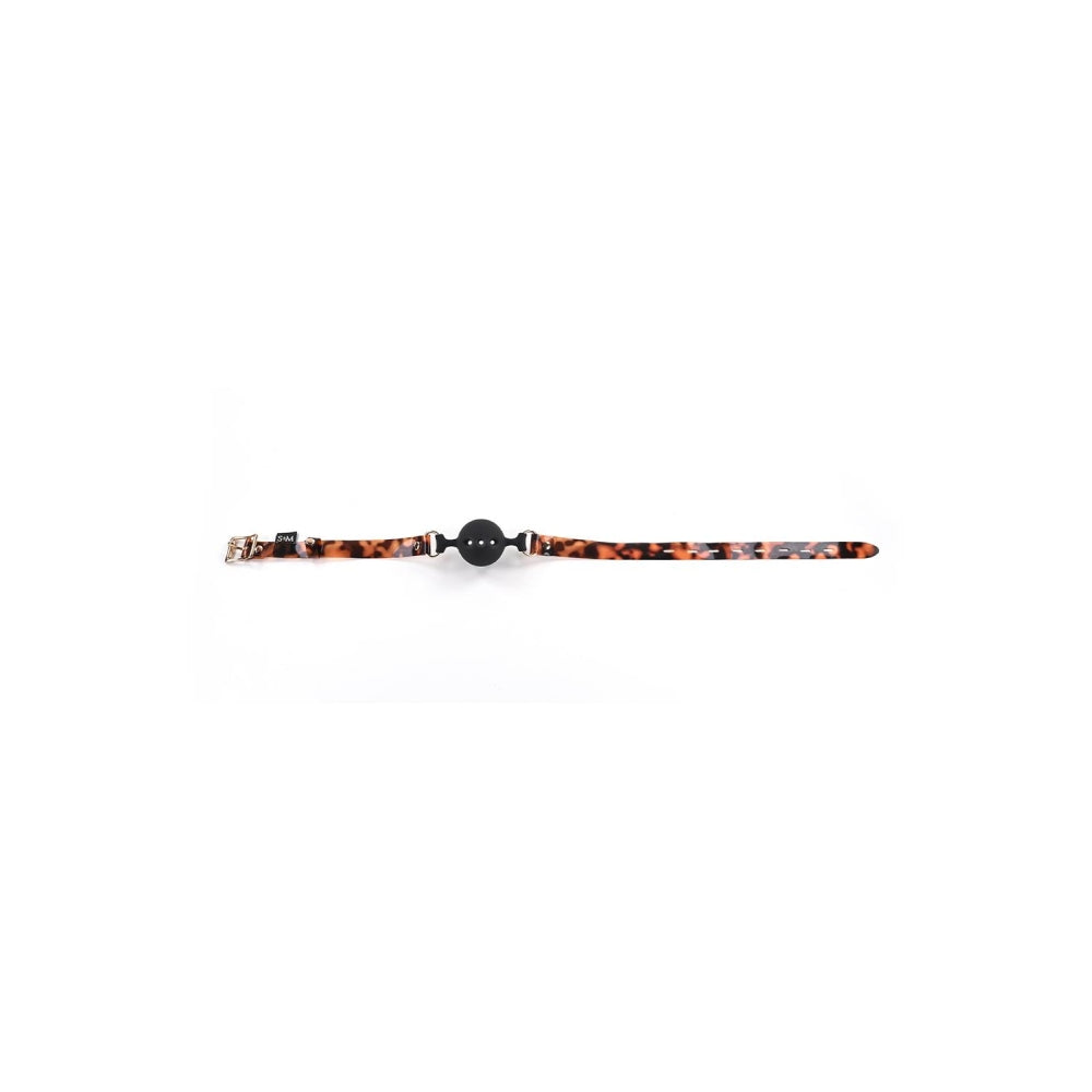 Calus BDSM cu Bila Sportsheets Amber Animal Ball Gag, Animal Print, usor de respirat