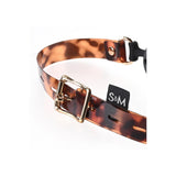 Calus BDSM cu Bila Sportsheets Amber Animal Ball Gag, Animal Print, usor de respirat