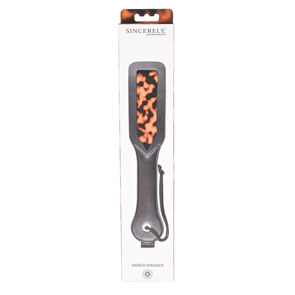 Paleta BDSM Sportsheets Amber Spanker, Print Animal, cu straturi multiple