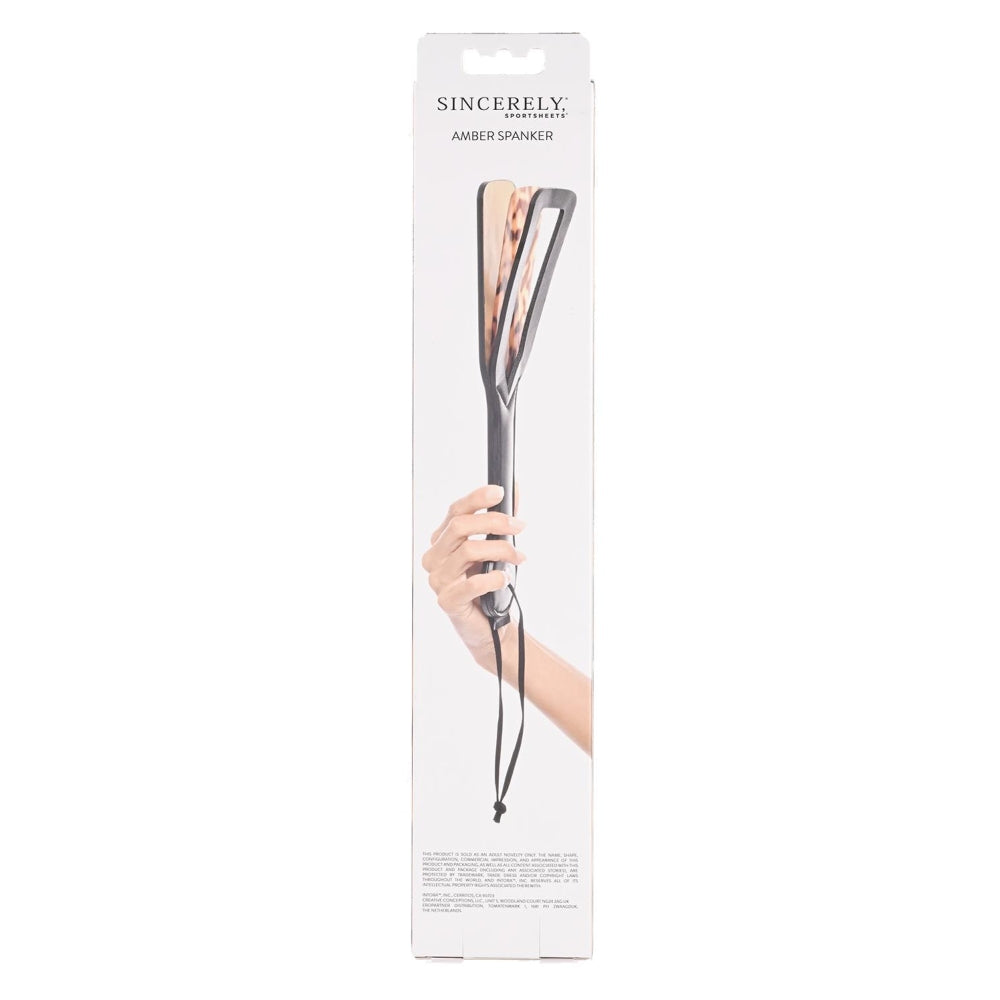 Paleta BDSM Sportsheets Amber Spanker, Print Animal, cu straturi multiple