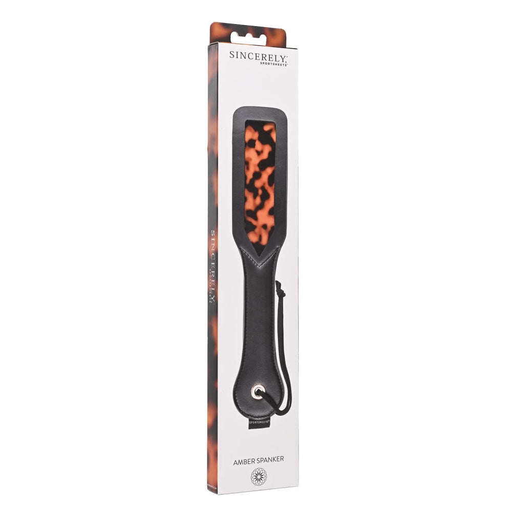 Paleta BDSM Sportsheets Amber Spanker, Print Animal, cu straturi multiple