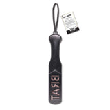 BDSM Paleta Brat din Piele Artificiala – Lasa Amprenta „BRAT”, Cu Bucla pentru Prindere si Impact Puternic