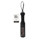 BDSM Paleta Brat din Piele Artificiala – Lasa Amprenta „BRAT”, Cu Bucla pentru Prindere si Impact Puternic