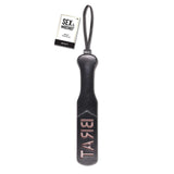 BDSM Paleta Brat din Piele Artificiala – Lasa Amprenta „BRAT”, Cu Bucla pentru Prindere si Impact Puternic