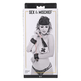 Set BDSM/Fetish Brat Kit Bondage cu Catuse Captusite, Ochelari, Mini Flogger Bici si Pasties pentru Jocuri BDSM pentru Adulti