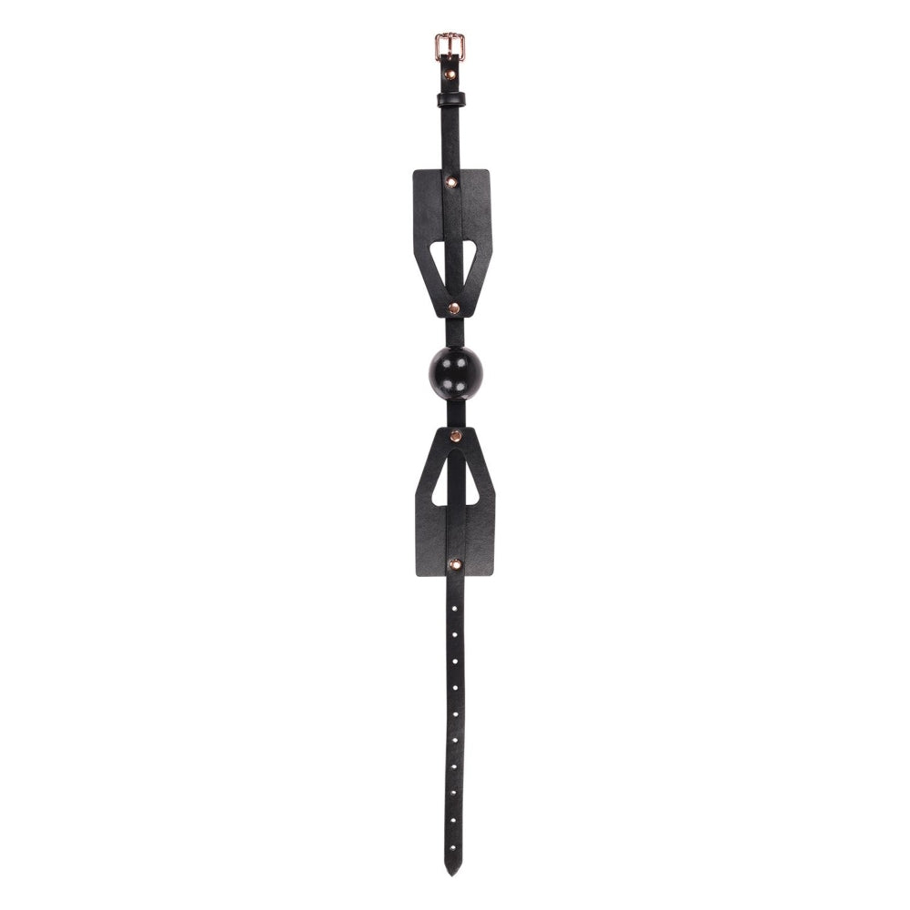 Brat Ball BDSM/Fetis Gag Reglabil din Piele Sintetica, Bila Moale, Accesoriu BDSM pentru Jucarii Sexuale, Curea Ajustabila 41,9-60,9 cm