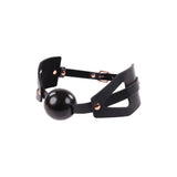 Brat Ball BDSM/Fetis Gag Reglabil din Piele Sintetica, Bila Moale, Accesoriu BDSM pentru Jucarii Sexuale, Curea Ajustabila 41,9-60,9 cm