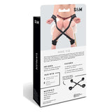 Set Catuse BDSM Bondage Hogtie Reglabil Dream Toys pentru Bondage cu 4 Catuse Moi pentru Incheieturi si Glezne - Curele Ajustabile pentru Imobilizare Confortabila