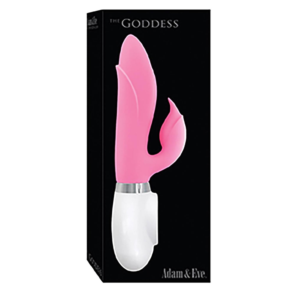 Vibrator Iepuras G-Spot Adam & Eve The Goddess, Roz, 23 cm, Ax rotativ, 10 Moduri Vibratii, 6 Moduri Viteza