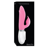 Vibrator Iepuras G-Spot Adam & Eve The Goddess, Roz, 23 cm, Ax rotativ, 10 Moduri Vibratii, 6 Moduri Viteza