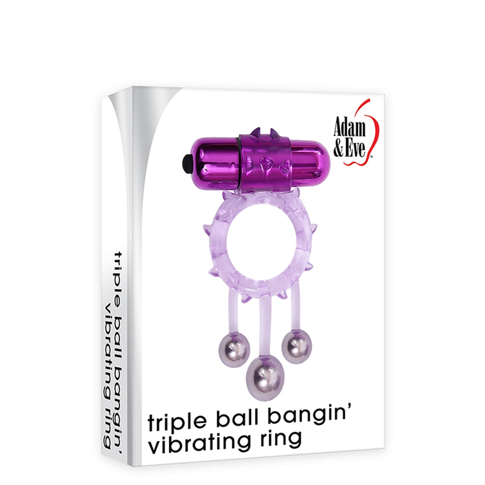Inel Penis Vibrator cu 3 Bile Stimulante si Bullet Detasabil, 10 Viteze, Impermeabil, Jucarie Sexuala pentru Cupluri