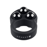 Inel Pentru Penis Gender X Workout Ring 3 Greutati - Negru, 171g - Pentru Exercitii Kegel, intarirea musculaturii pelviene - Ideal pentru controlarea ejacularii si un penis mai puternic
