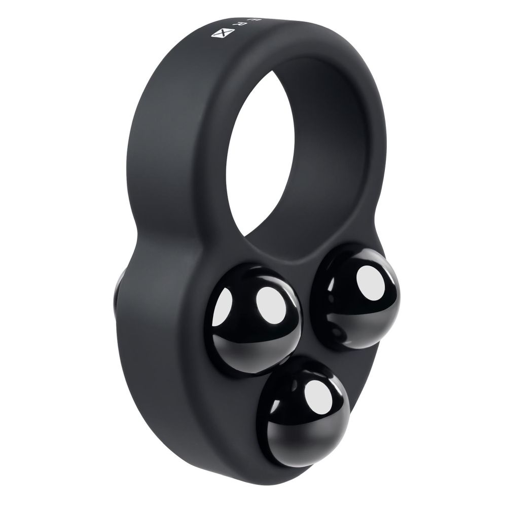 Inel Pentru Penis Gender X Workout Ring 3 Greutati - Negru, 171g - Pentru Exercitii Kegel, intarirea musculaturii pelviene - Ideal pentru controlarea ejacularii si un penis mai puternic