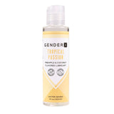 Lubrifiant comestibil pe baza de apa Gender X Tropical Passion, cu gust de ananas si cocos, fara glicol sau parabeni, fara ulei sau silicon, 120 ml