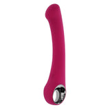 Vibrator Punctul G Evolved Pleasure Curve, Roz, 19 cm, cu sistem de prindere inelat, 10 Moduri Vibratii, Impermeabil