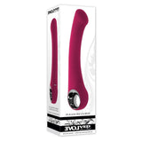Vibrator Punctul G Evolved Pleasure Curve, Roz, 19 cm, cu sistem de prindere inelat, 10 Moduri Vibratii, Impermeabil