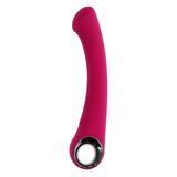 Vibrator Punctul G Evolved Pleasure Curve, Roz, 19 cm, cu sistem de prindere inelat, 10 Moduri Vibratii, Impermeabil