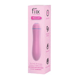 Vibrator mini Femme Funn FFIX - vibrator puternic si discret - mini masator personal roz 11.2 cm - jucarie reincarcabila, impermeabila - bullet vibrator pentru placere intima