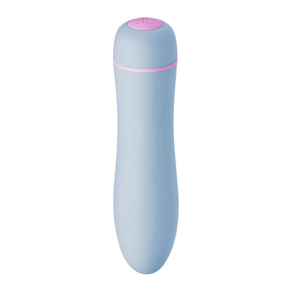Vibrator mini Femme Funn FFIX - vibrator puternic si discret - mini masator personal bleu 11.2 cm - jucarie reincarcabila, impermeabila - bullet vibrator pentru placere intima
