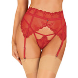 Obsessive Lenjerie Erotica Portjartier Lonesia, Rosu, L/XL