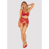 Obsessive Lenjerie Erotica Portjartier Lonesia, Rosu, L/XL