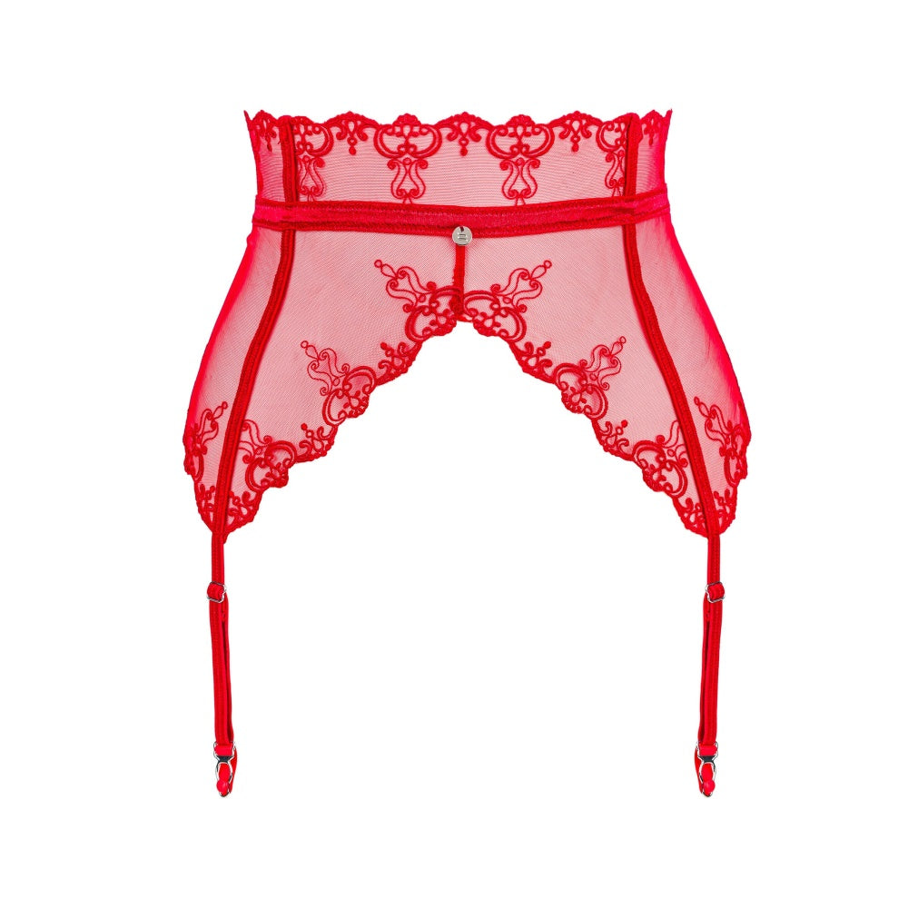 Obsessive Lenjerie Erotica Portjartier Lonesia, Rosu, L/XL