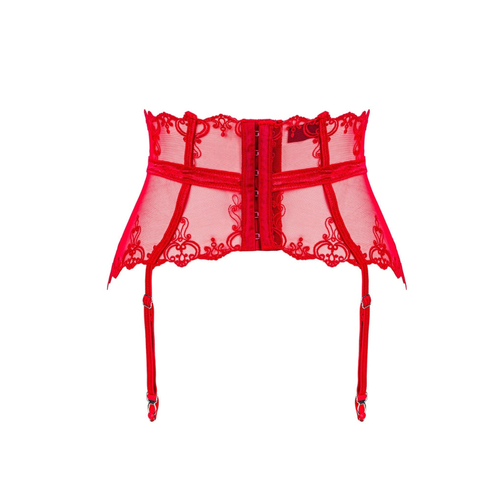 Obsessive Lenjerie Erotica Portjartier Lonesia, Rosu, L/XL
