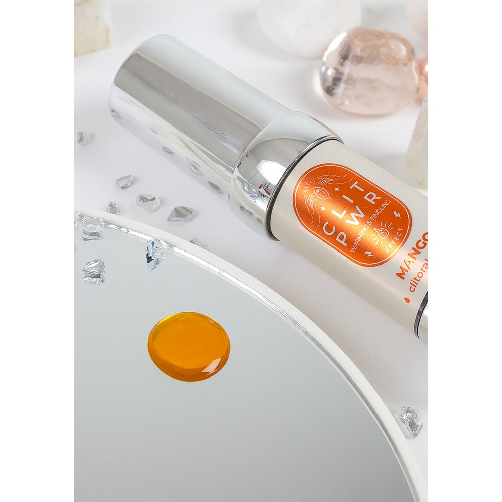 Balsam Clitoris Intens CLIT PWR Secret Play - Stimuleaza Sensibilitatea, Caldura, Vibratii, Aroma de Mango, 15 ml