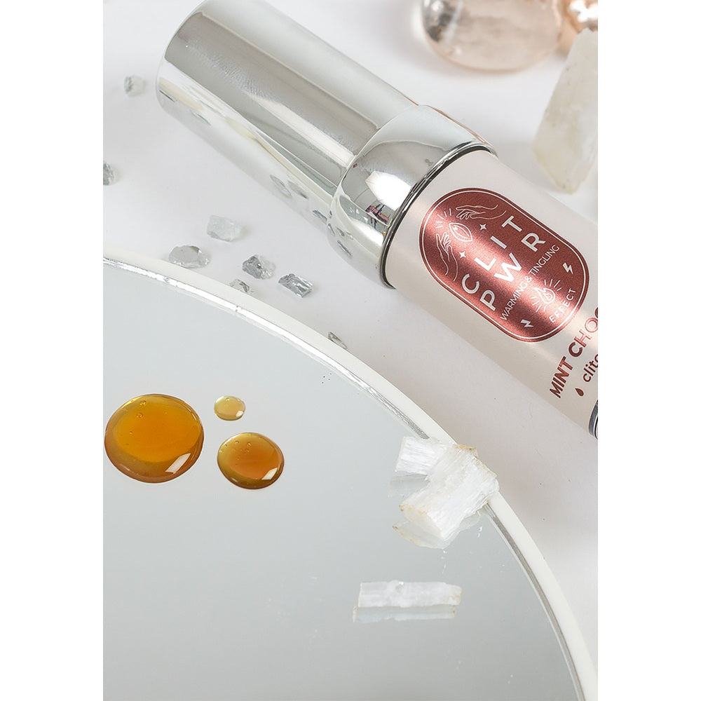 Balsam Clitoris Intens CLIT PWR Secret Play - Stimuleaza Sensibilitatea, Caldura, Vibratii, Aroma de Ciocolata Menta, 15 ml