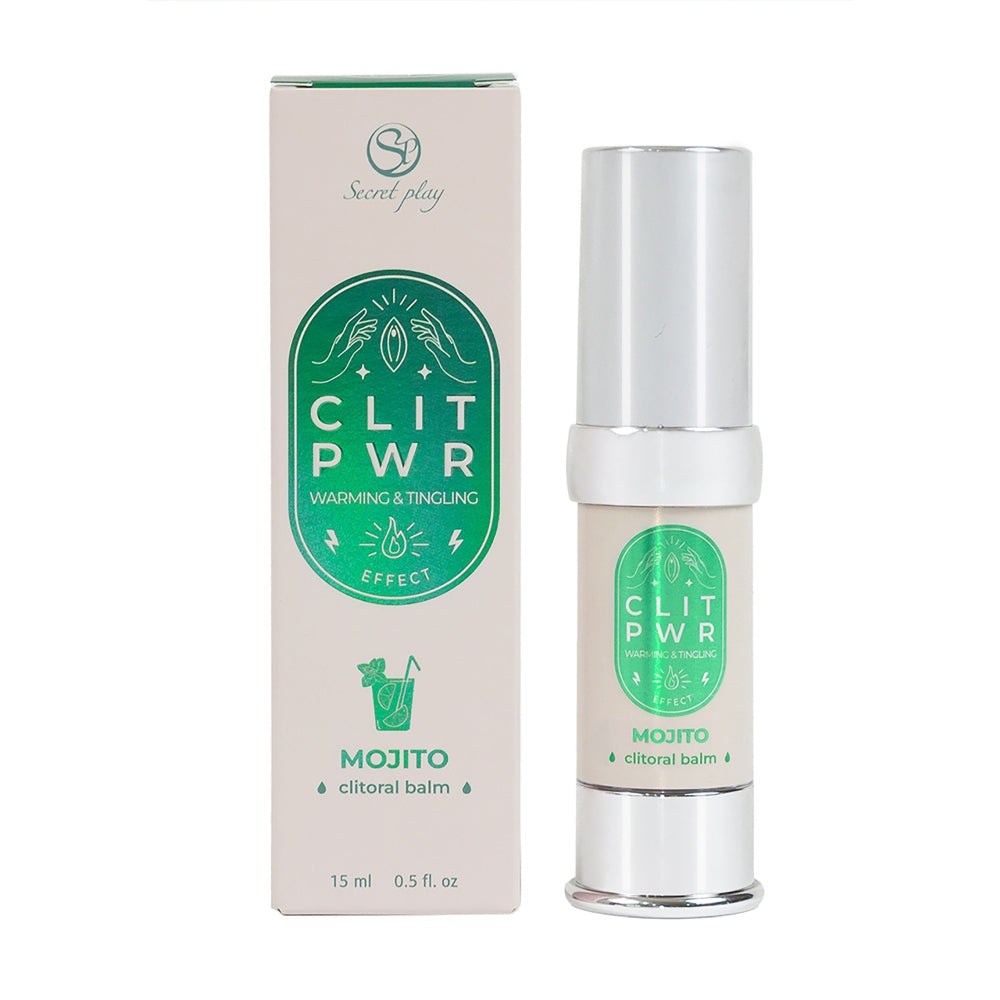 Balsam Clitoris Intens CLIT PWR Secret Play - Stimuleaza Sensibilitatea, Caldura, Vibratii, Aroma de Mojito, 15 ml