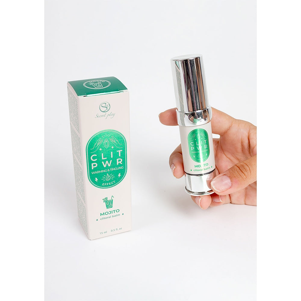 Balsam Clitoris Intens CLIT PWR Secret Play - Stimuleaza Sensibilitatea, Caldura, Vibratii, Aroma de Mojito, 15 ml