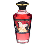 Ulei Afrodiziac Incalzitor Shunga 100 ml – Sparkling Strawberry Wine - sigur pentru consum, ingrediente naturale de calitate