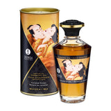Ulei Afrodiziac Incalzitor Shunga 100 ml – Caramel Kisses - sigur pentru consum, ingrediente naturale de calitate
