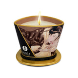 Lumanare de Masaj Shunga 170 ml - aroma afrodisiaca de ciocolata - ceara topita se transforma in ulei cald de masaj - timp de ardere de pana la 40 de ore