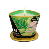 Lumanare de Masaj Shunga 170 ml - aroma afrodisiaca de ceai verde - ceara topita se transforma in ulei cald de masaj - timp de ardere de pana la 40 de ore